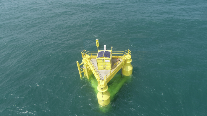 Solar on power buoy